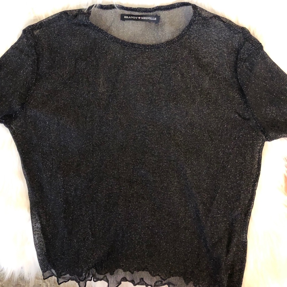 Black sparkle shirt